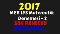 2017 LYS | MEB Denemesi | Matematik-2