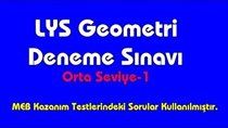 LYS Geometri Denemesi | Orta Seviye-1